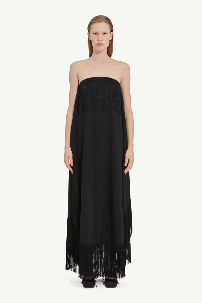 Maxi fringes dress