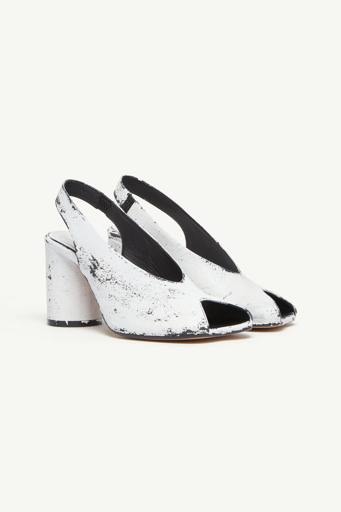 Painted anatomic sandals