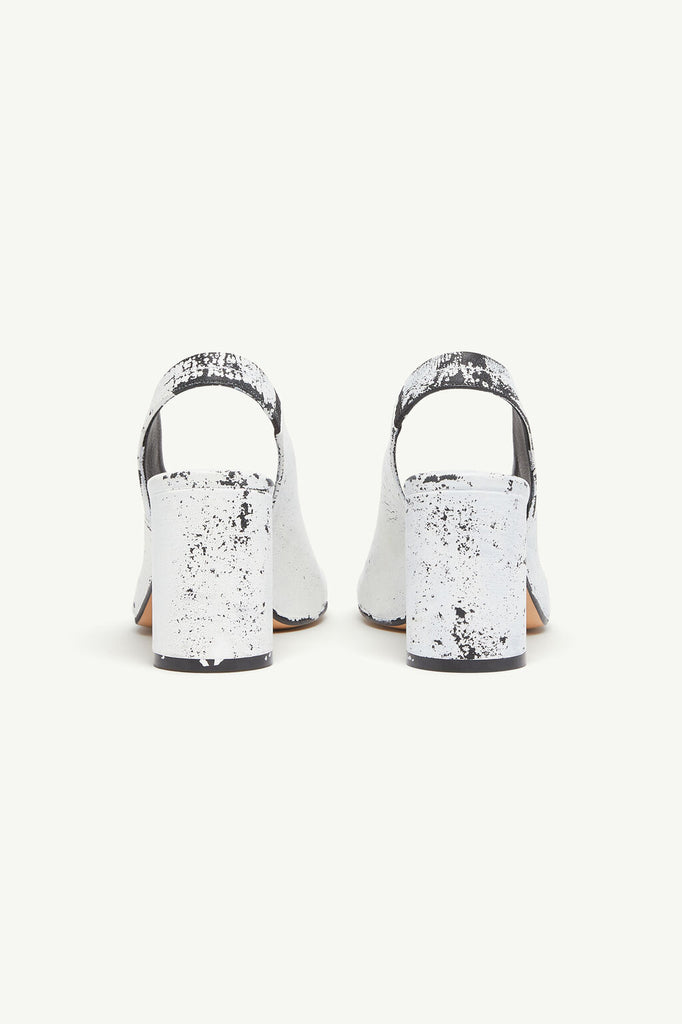 Painted anatomic sandals