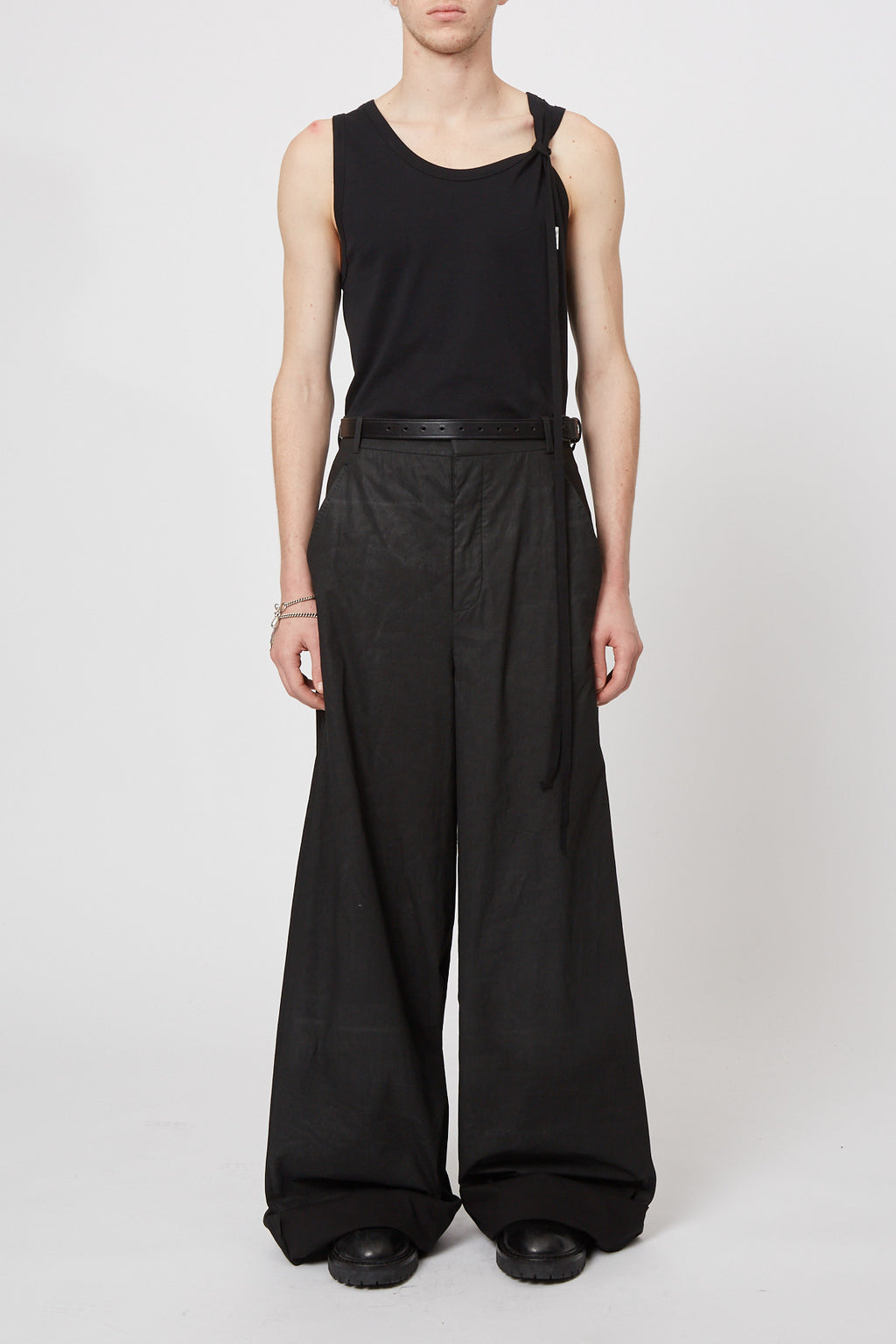 Buy ANN DEMEULEMEESTER Low-rise Flared Pants - Black At 30% Off
